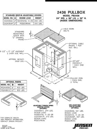 Pull Box - 2436x36 | Jensen Infrastructure