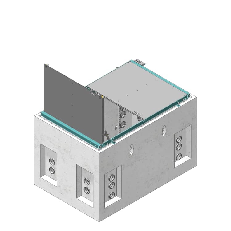 Pull Box Block Rvt Pedestrian Pull Box - 4878 w/ Hinged Cover - AT&T Northern California ...