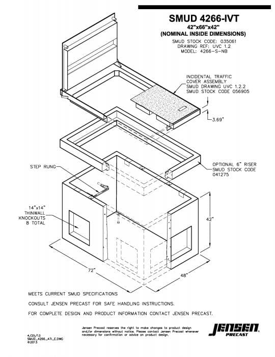 Vault - 4266 - SMUD | Jensen Precast