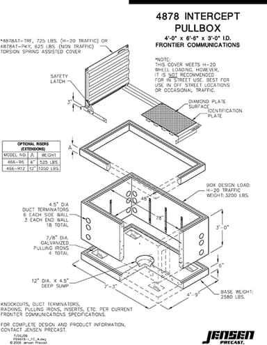 Intercept Pull Box - 4878 - Frontier Communications | Jensen Infrastructure