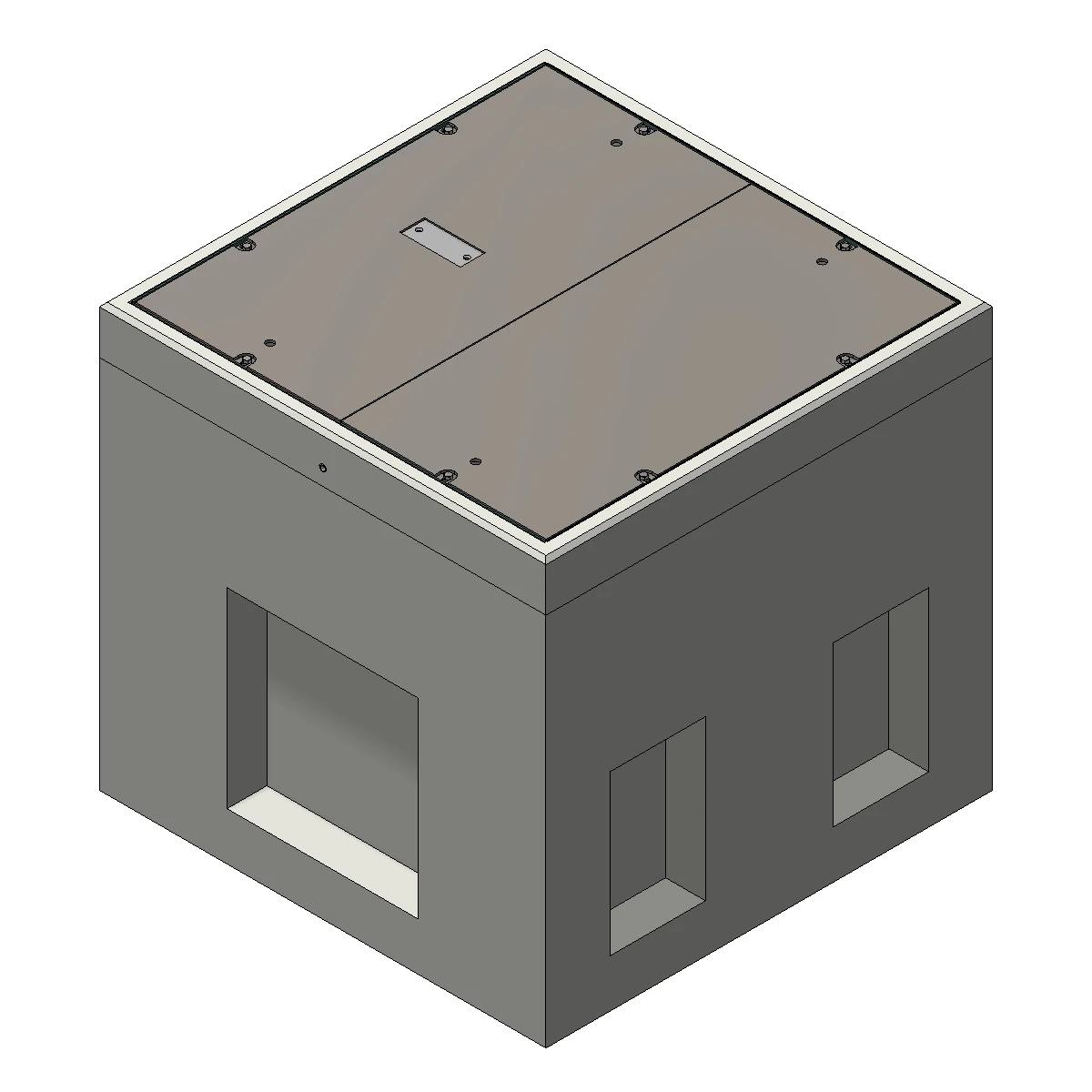 Pull Box Rack Flat Wall Pull Box - 4848x48 | Jensen Infrastructure