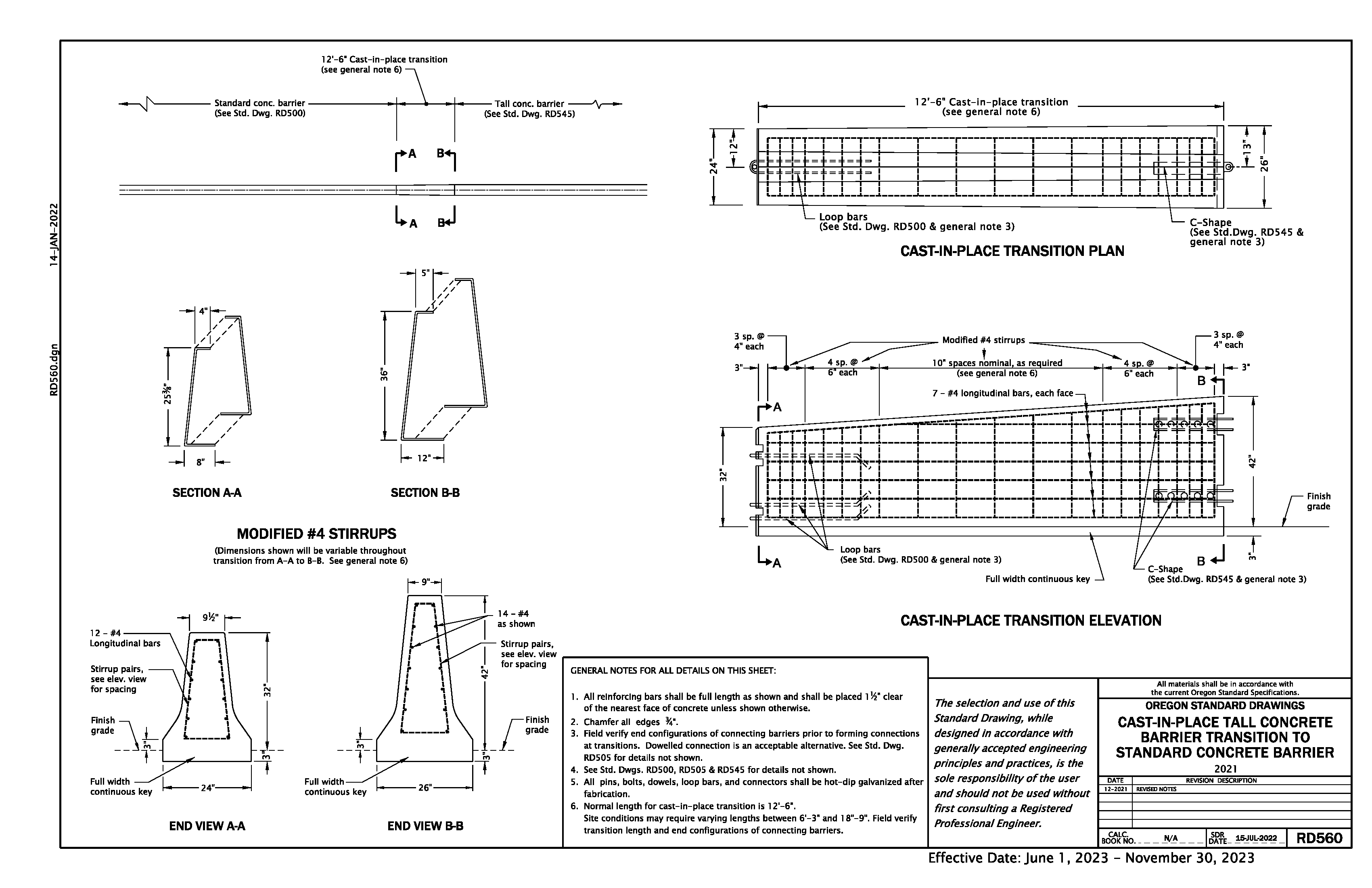 ODOT P&L Transition Barrier | Jensen Precast