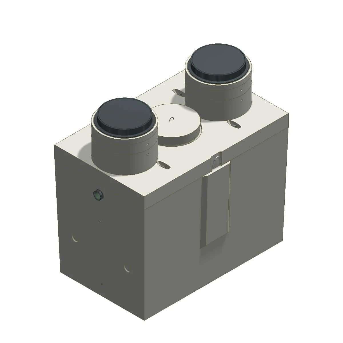 Proceptor Traffic Rated Gravity Grease Interceptor - 1000 gal - Center Access ...