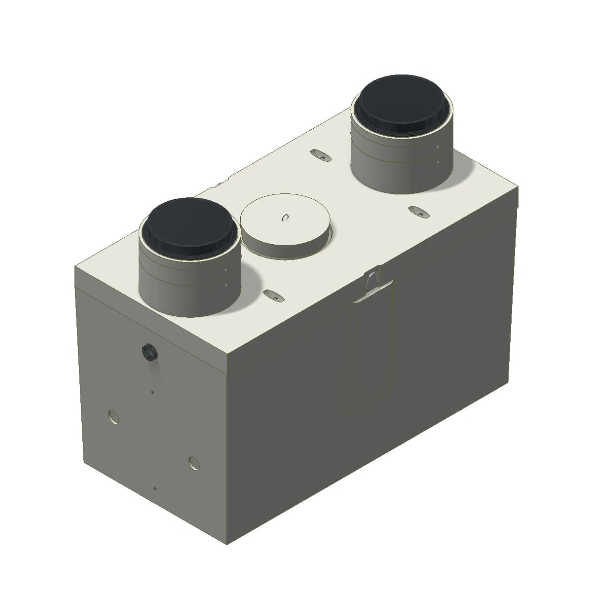 Proceptor Traffic Rated Gravity Grease Interceptor - 1500 gal - Baffle Access ...