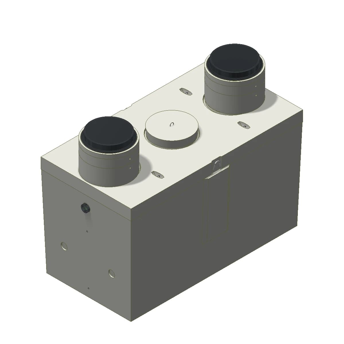 Proceptor Traffic Rated Gravity Grease Interceptor - 1500 gal - Center Access ...