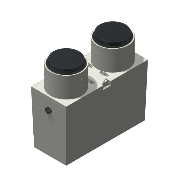Proceptor Traffic Rated Gravity Grease Interceptor - 320 gal - End Access ...