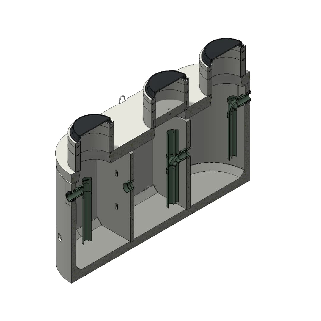 Proceptor Oval Traffic Rated Gravity Grease Interceptors | Jensen Precast