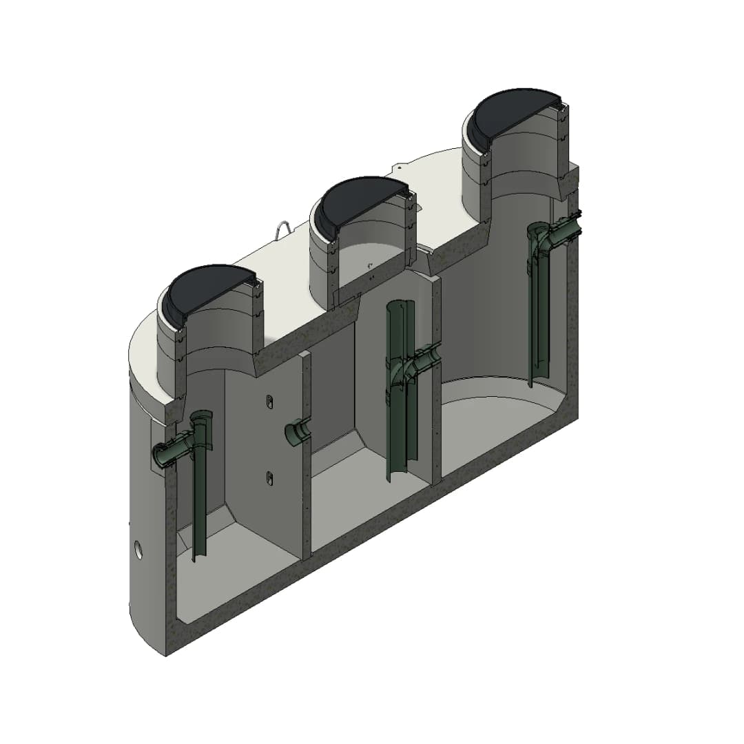 Sand Interceptor Oval Traffic Rated Sand-Oil Interceptors | Jensen Precast