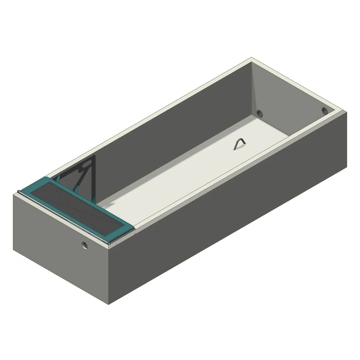 Water Trough With Ramps Rectangular Water Trough with Animal Escape Ramp | Jensen Infrastructure