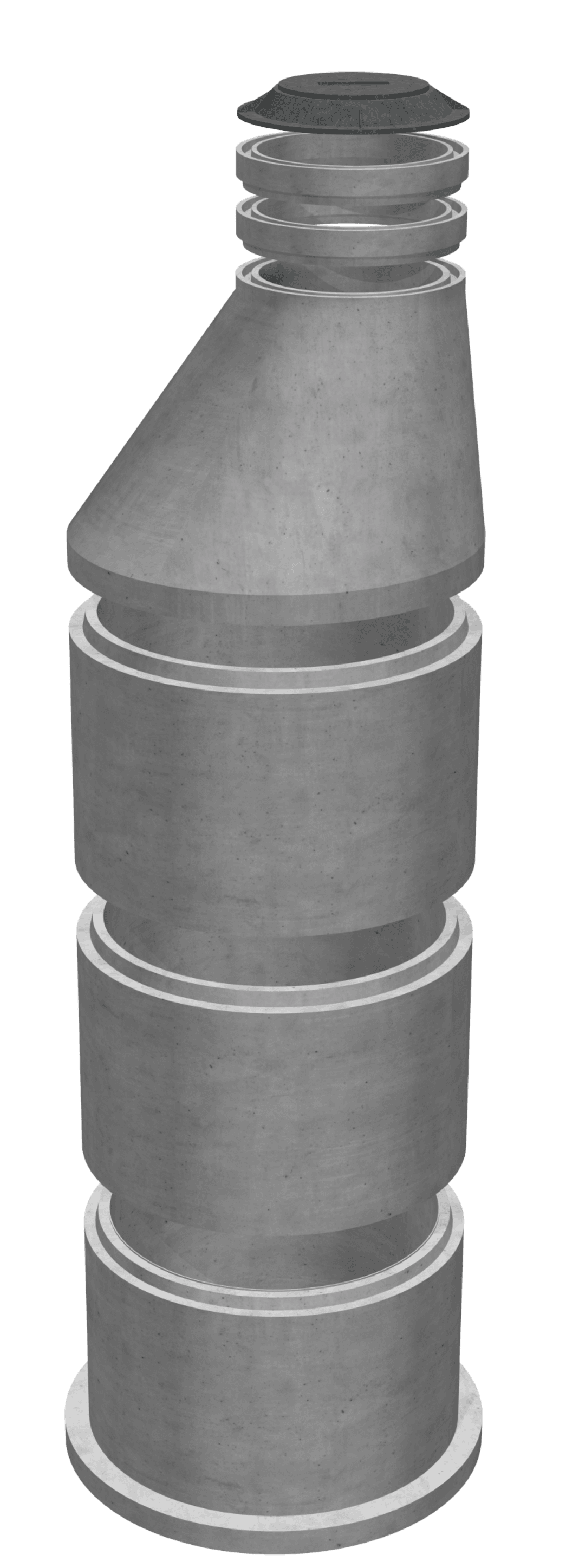 48" Manhole Components 5" Walls Jensen Precast